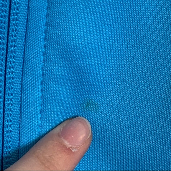 Reebok Workout Ready Blue Front Zip Hoodie Sweatshirt Size Small - Picture 5 of 6